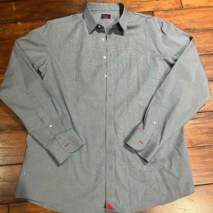 Men’s untuckit dress shirt slim XXL